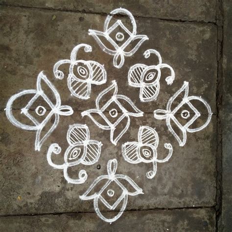 18 pulli kolam|simple pulli kolam designs.